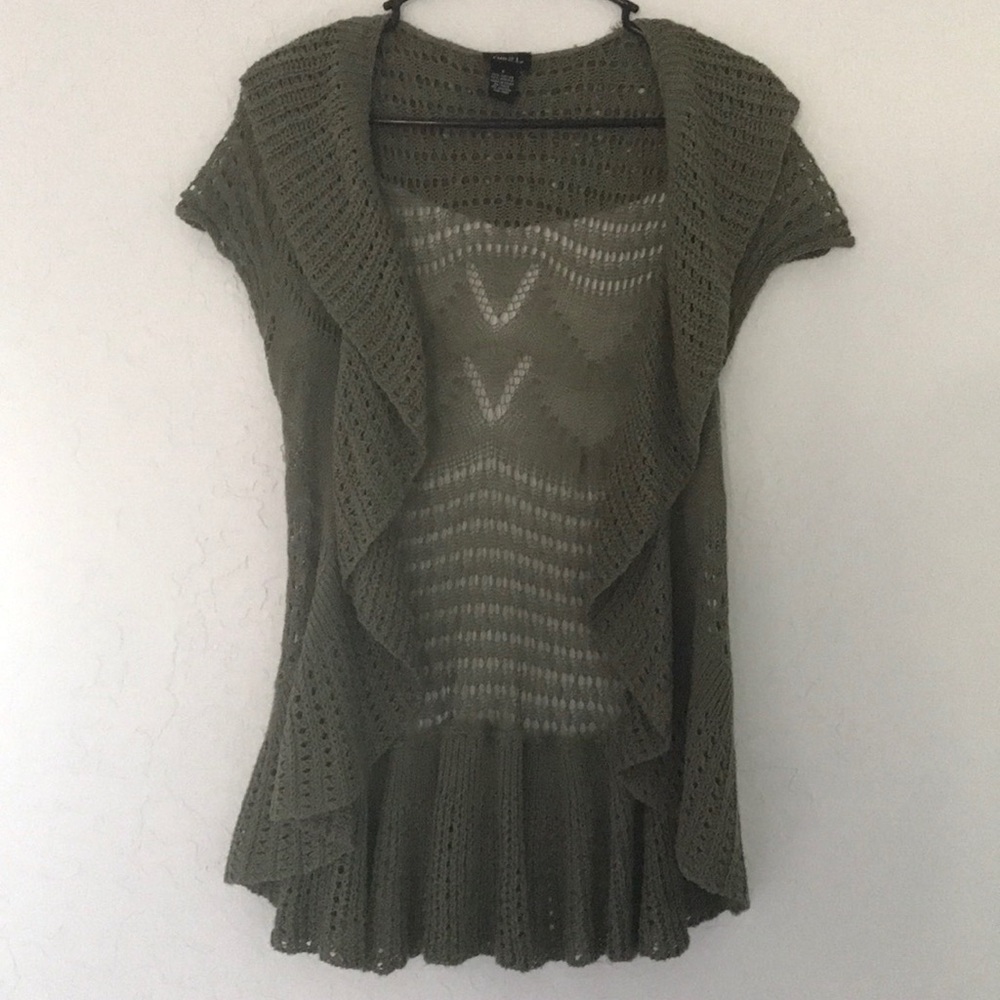 Olive-green Cardigan